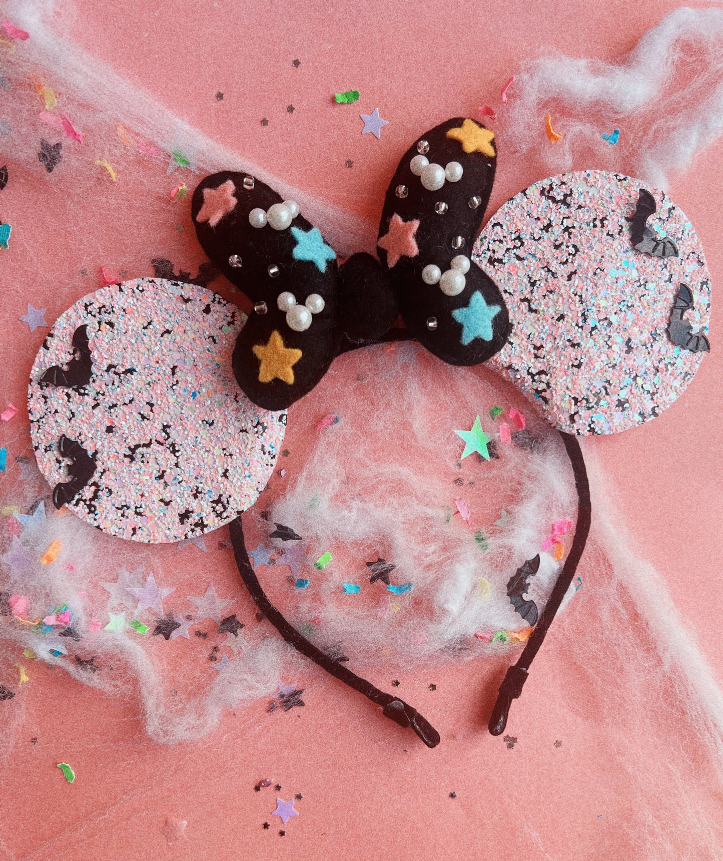 Puff Bat Bow Mouse Ears