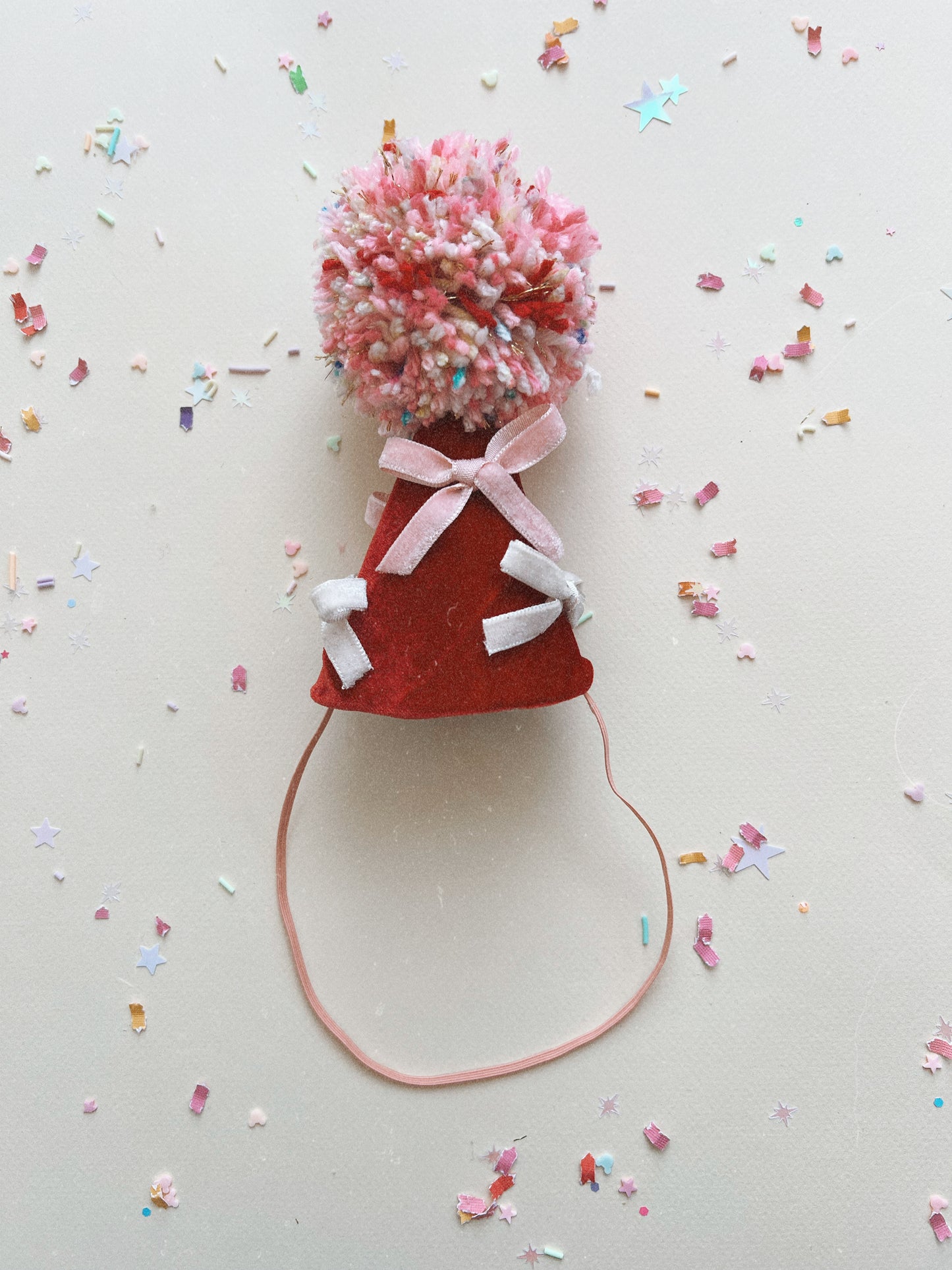 Coquette in Rose Party Hat