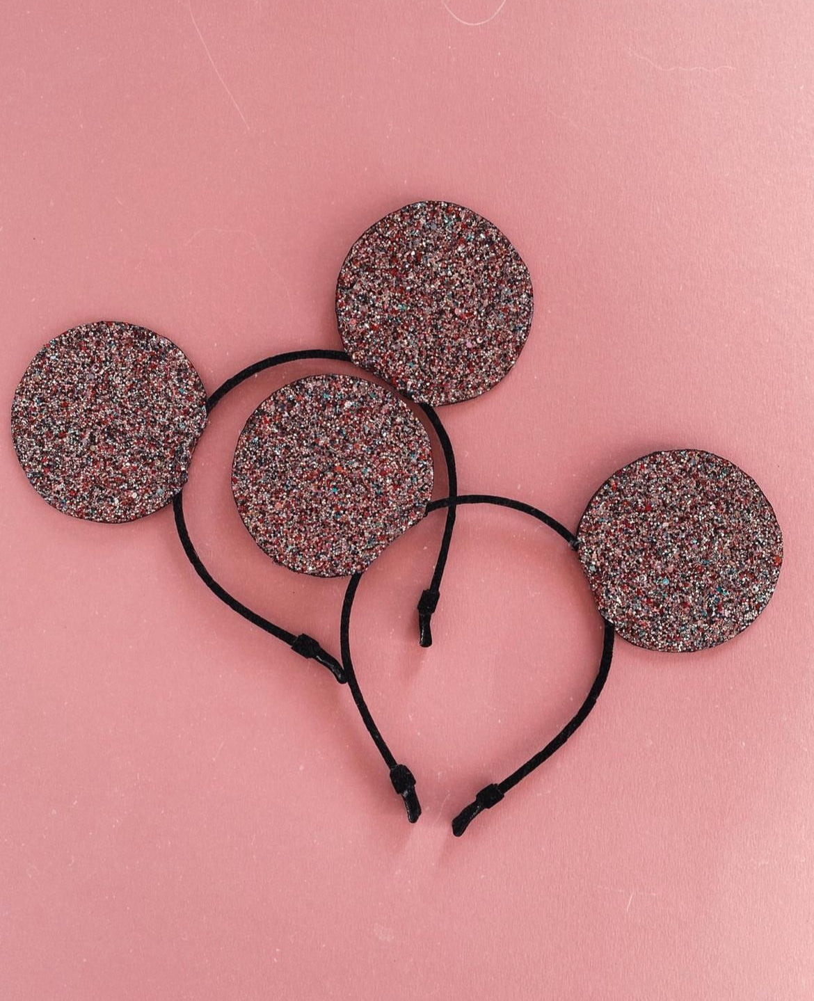 BLACK CONFETTI MOUSE EARS