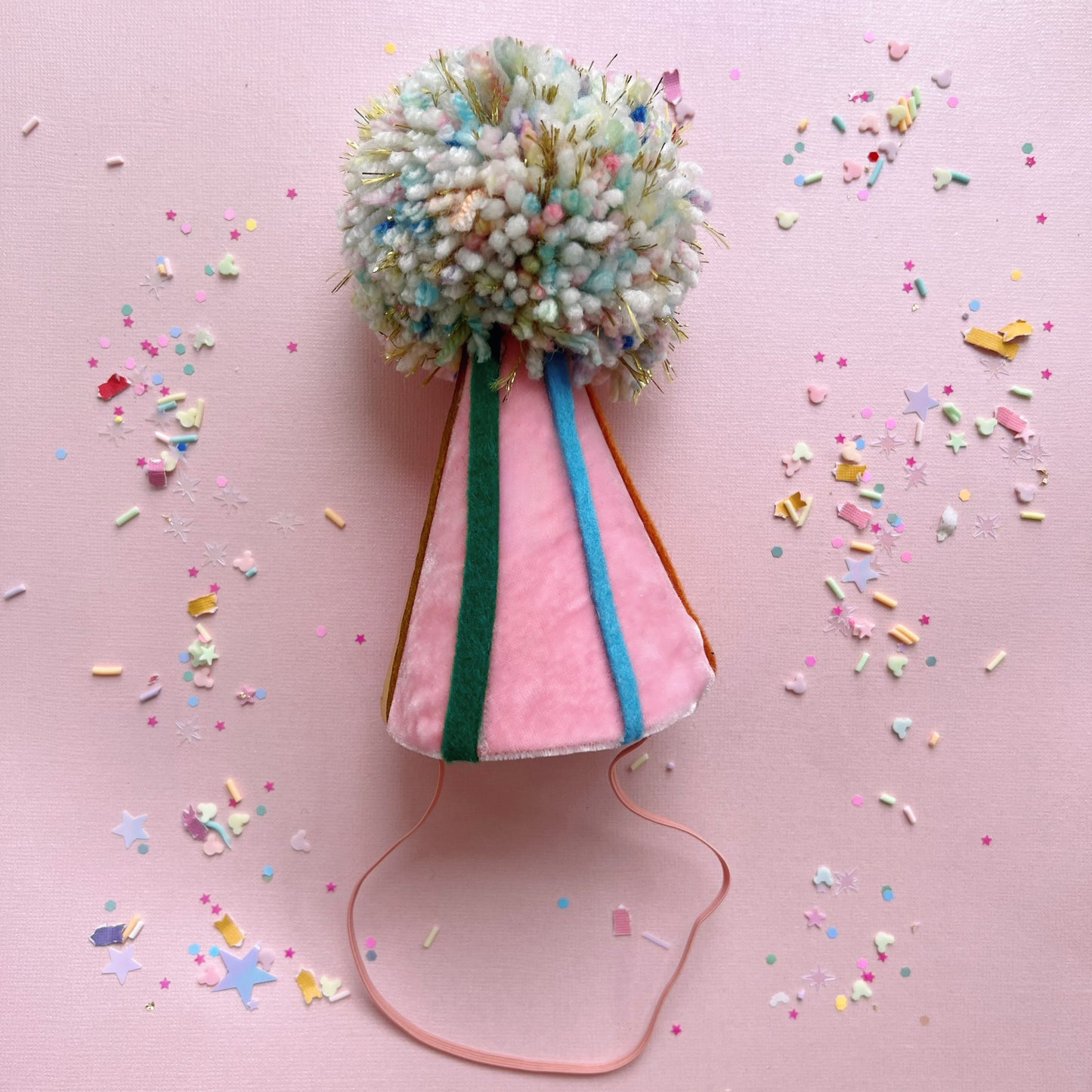 Pink Stripe Party Hat