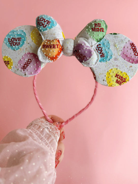 Conversation Hearts Mouse ears