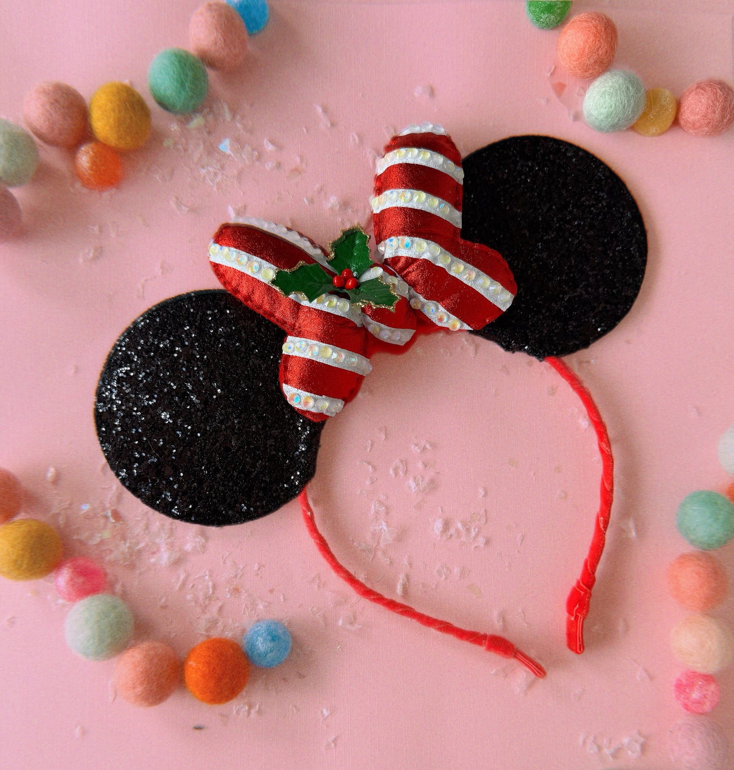 Peppermint Bow Mouse Ears