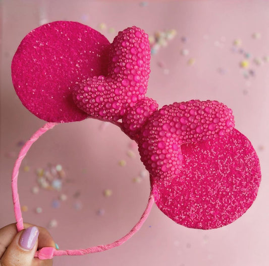 Neon Pink Mouse Ears