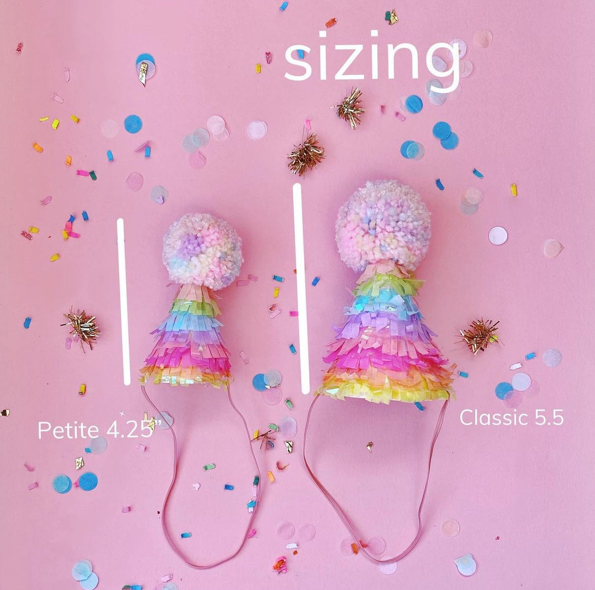 Cream Stripe Party Hat