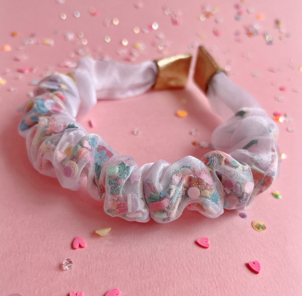 Organza Confetti Scrunchies