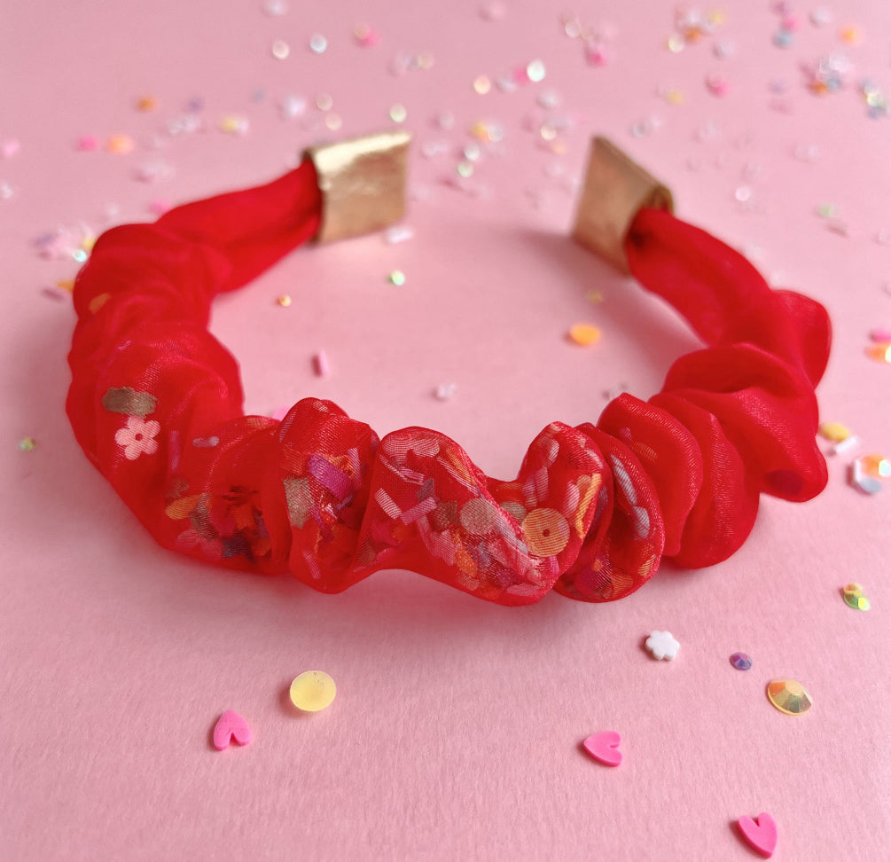 Organza Confetti Scrunchies