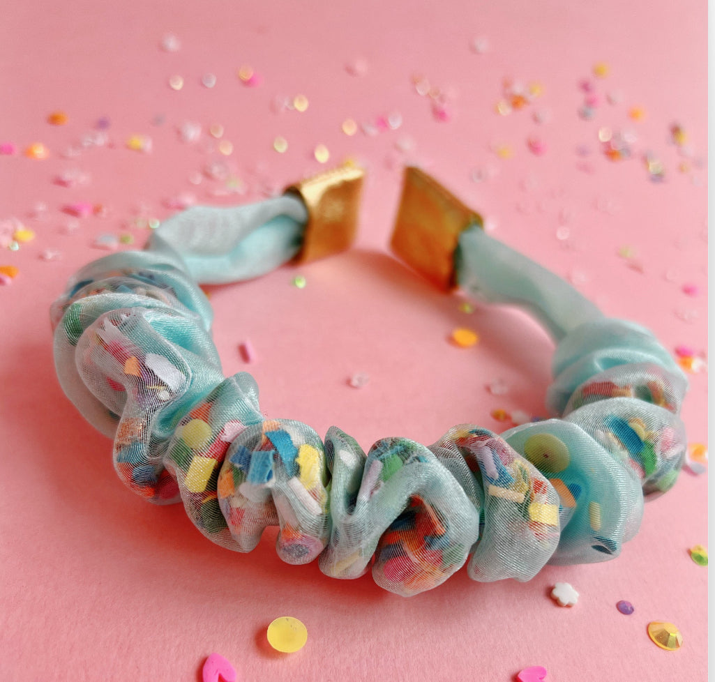 Organza Confetti Scrunchies