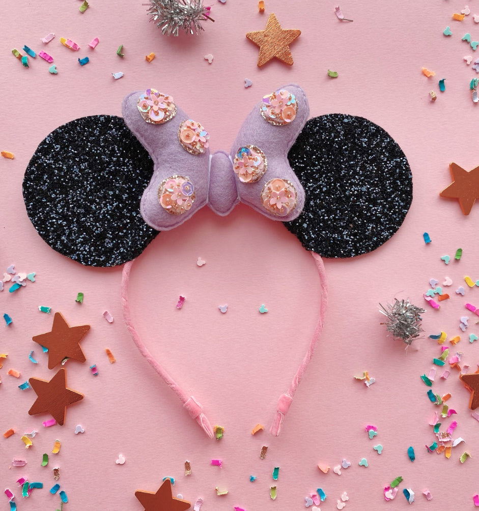 Lavender Minnie Mouse Ears