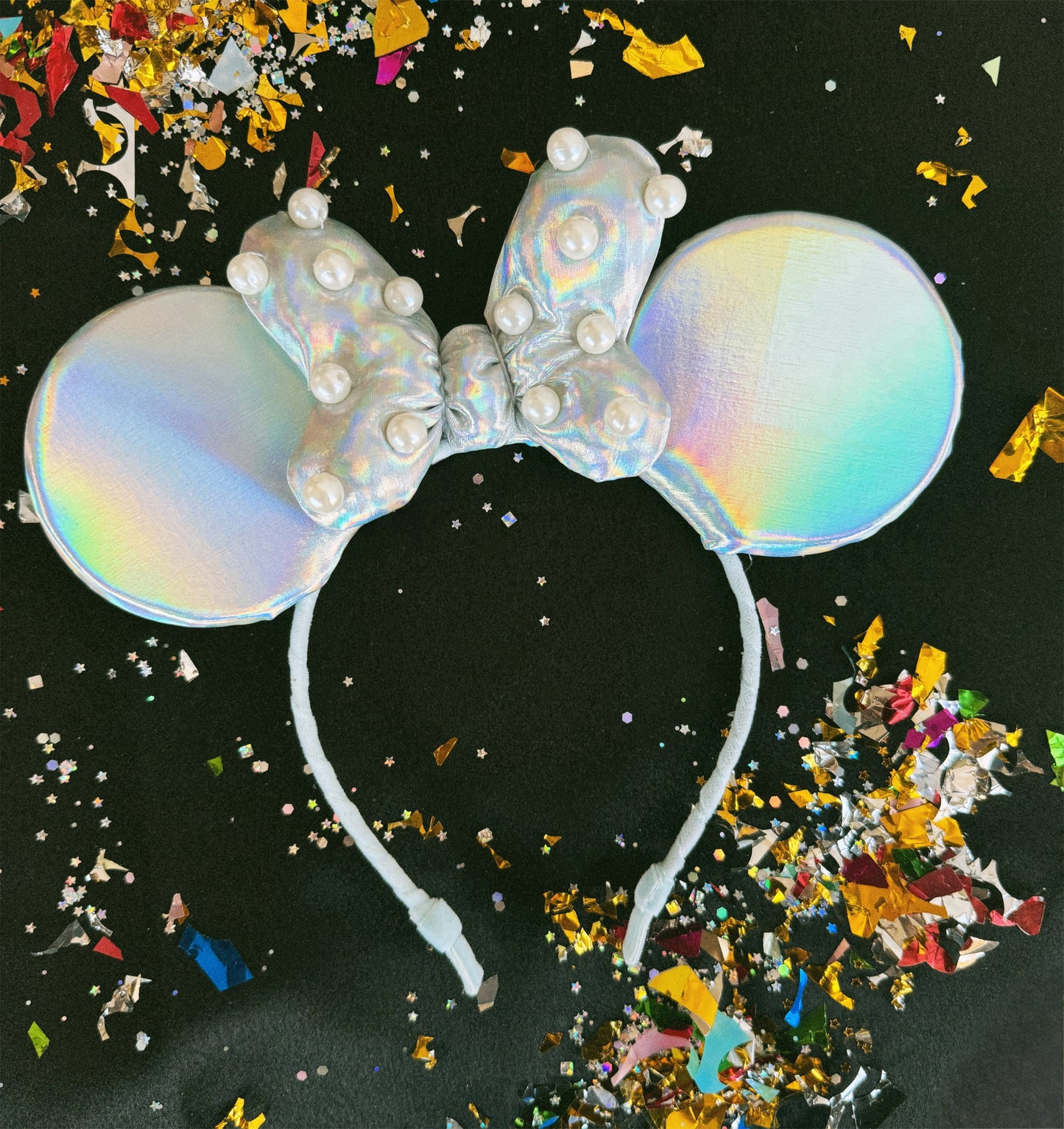 Silver Iridescent Mouse EARS